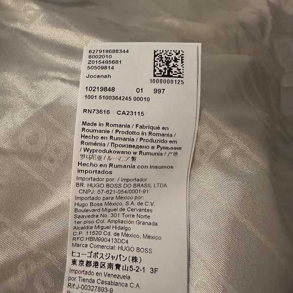 Hugo Boss Jocanah SLIM-FIT DOUBLE-BREASTED JACKET IN HEAVYWEIGHT TWEED - Picture 5 of 11